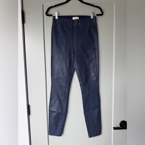 L’AGENCE Rochelle Pull On Skinny Pant Blue Coated
